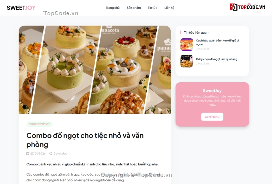 bán web,Sweet,web đồ án